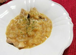 豚ロースの玉ねぎソース煮込み　簡単-レシピのメイン写真