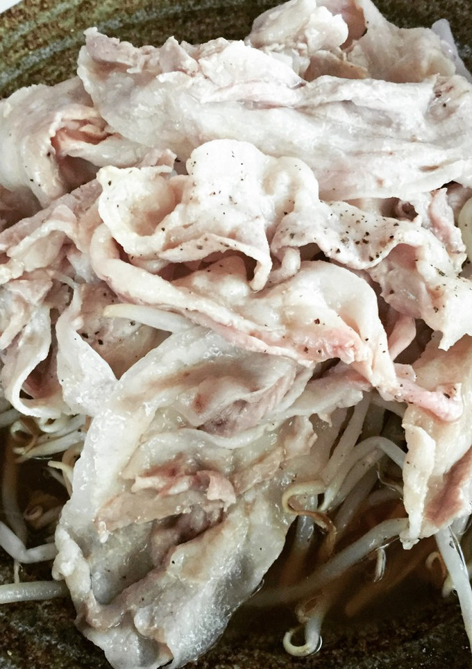 もやしと豚バラ肉の蒸ししゃぶ-レシピのメイン写真