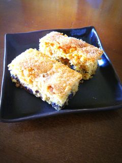 HMで黒蜜きなこケーキ(甘納豆いり)-レシピのメイン写真