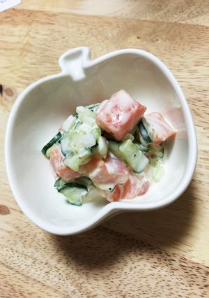 簡単！サーモンのタルタルサラダ-レシピのメイン写真