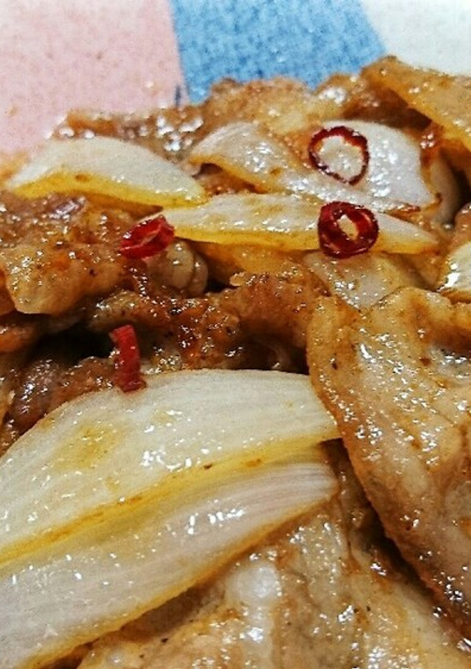 ざっくりガッと 新玉ねぎと豚肉の油みそ-レシピのメイン写真
