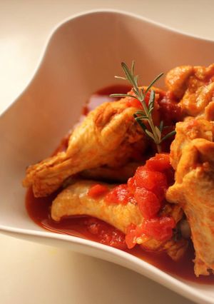 クリスマスのご馳走♪カレー&トマトチキン-レシピのメイン写真
