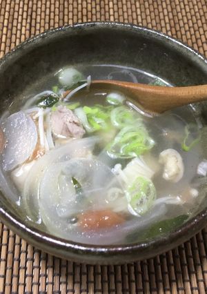 夏バテ防止 梅〜スープ-レシピのメイン写真