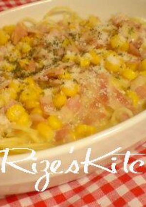 コーンすぅぷパスタヾ(●´∀｀●)ﾉ-レシピのメイン写真