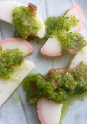 梅きゅうりソース♪でかまぼこ★-レシピのメイン写真