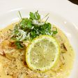 爽やかレモンのサーモンクリームパスタ風