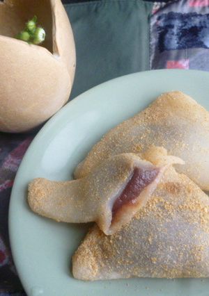 梅干し入りあんこで♪八ツ橋-レシピのメイン写真