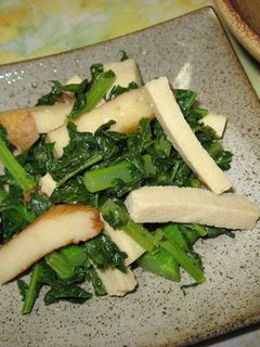 大根葉と凍み豆腐の炒め物-レシピのメイン写真