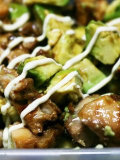 照り焼きチキンアボカドサラダ-レシピのメイン写真