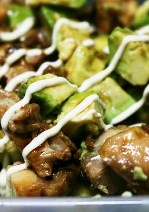 照り焼きチキンアボカドサラダ-レシピのメイン写真
