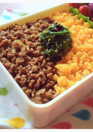 ♡豚ひき肉と蓮根のそぼろ♡-レシピのメイン写真