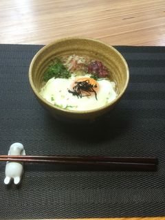 さっぱり、スルッと目玉焼き梅茶漬け-レシピのメイン写真