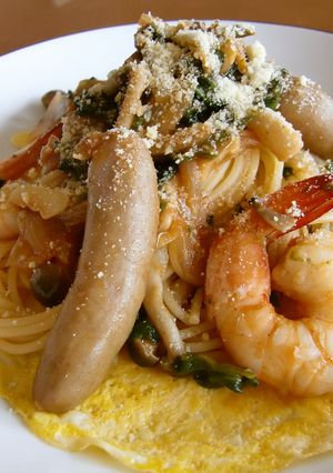 *卵とナポリタン*-レシピのメイン写真