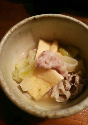 京あげと豚バラのゆず胡椒煮-レシピのメイン写真