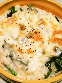 鶏ひき肉とほうれん草のドリア風-レシピのメイン写真