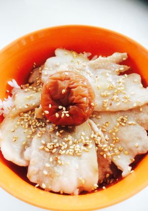 がっつり？さっぱり？豚梅丼-レシピのメイン写真