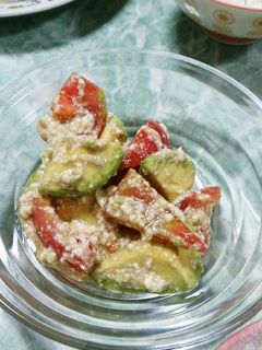 トマトとアボカドの豆腐和え-レシピのメイン写真