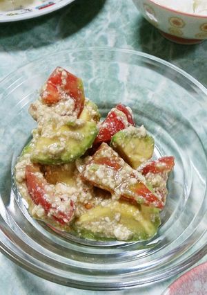 トマトとアボカドの豆腐和え-レシピのメイン写真