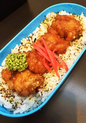 鶏唐揚げで〜簡単鶏照り丼〜お弁当にも♪-レシピのメイン写真