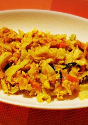 簡単絶品おかず♡ツナカレーキャベツ炒め♡-レシピのメイン写真