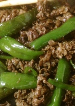 万願寺とうがらしと牛肉炒め-レシピのメイン写真