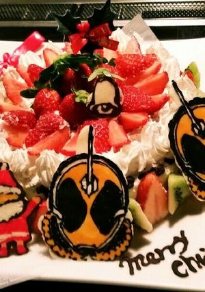 仮面ライダーゴースト X'masケーキ-レシピのメイン写真