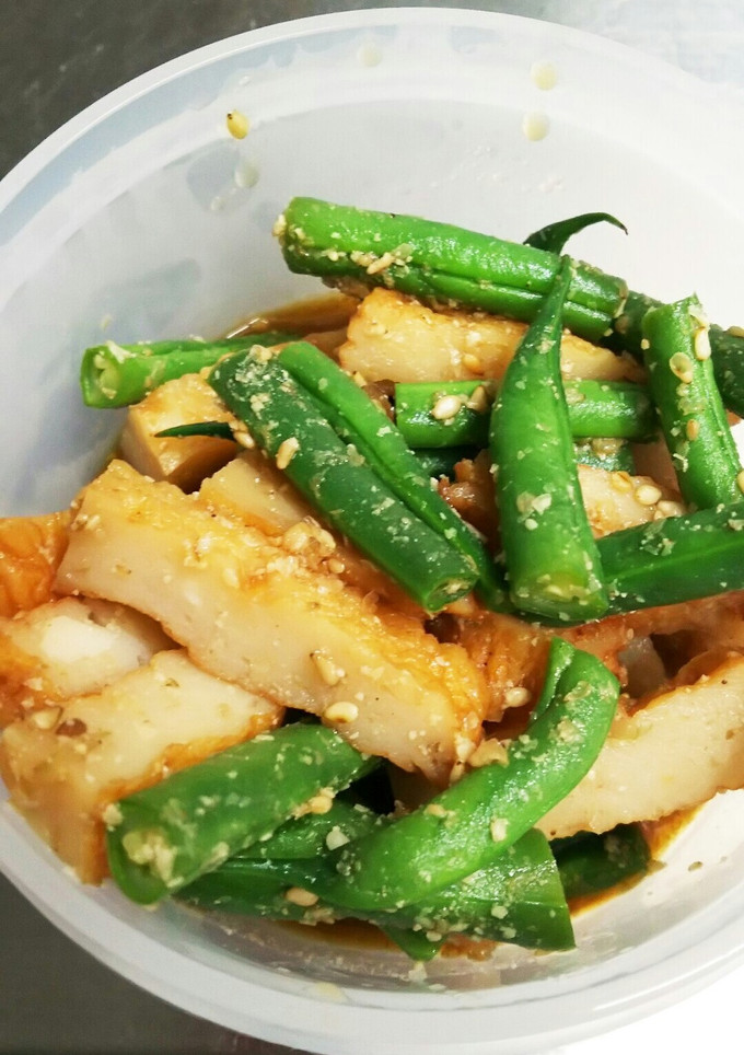 いんげんとさつま揚げの和え物-レシピのメイン写真