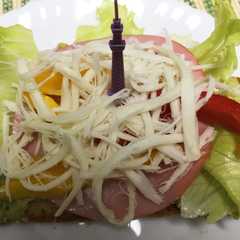 รูปของ ふわふわチーズの簡単オープンサンド