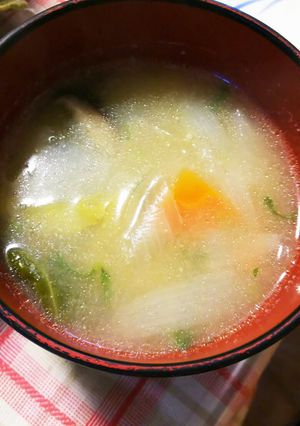 春野菜のミネストローネ　味噌仕立て-レシピのメイン写真