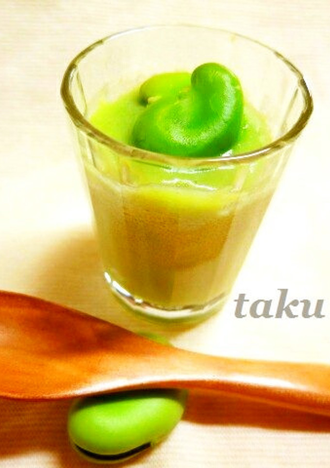 卵白で作る空豆の茶碗蒸し-レシピのメイン写真