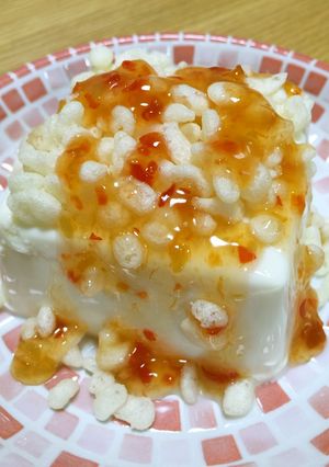冷奴にチリソース♡-レシピのメイン写真