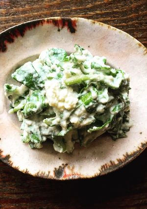 フレッシュルッコラの塩麹豆腐白和え-レシピのメイン写真