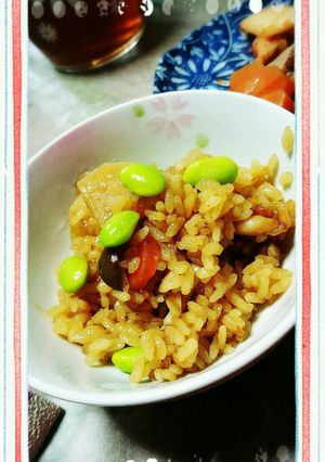 ブリ大根の煮汁で炊き込みご飯！-レシピのメイン写真