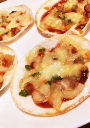 餃子の皮ピザ-レシピのメイン写真