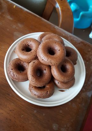 白玉粉でもちもち濃厚焼きチョコドーナツ-レシピのメイン写真