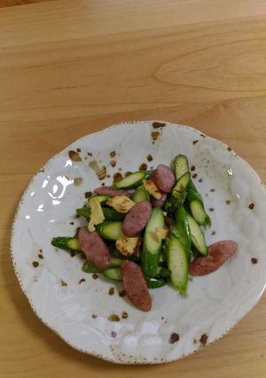 アスパラウインナーとチーザの炒めもの-レシピのメイン写真
