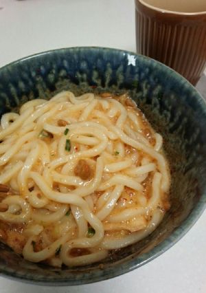 キムチ納豆うどん-レシピのメイン写真