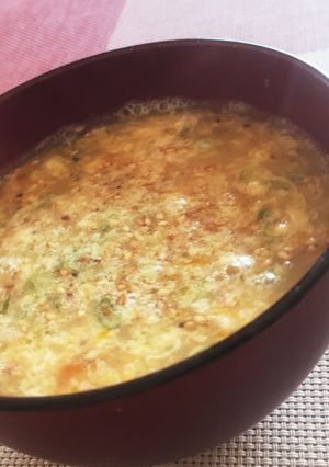 1人分も簡単！お湯を注ぐだけ卵スープ-レシピのメイン写真