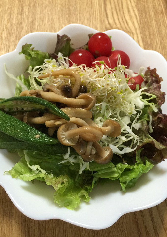 簡単！オクラときのこのバター醤油-レシピのメイン写真