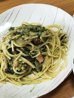 鮭とほうれん草のクリームパスタ-レシピのメイン写真