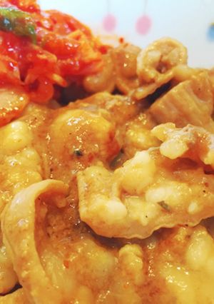 ご飯が進む☆漬けるだけの簡単ホルモン炒め-レシピのメイン写真