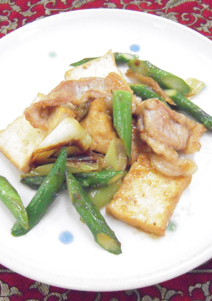 厚揚げと豚肉の豆板醤炒め☆宇都宮市保セ-レシピのメイン写真
