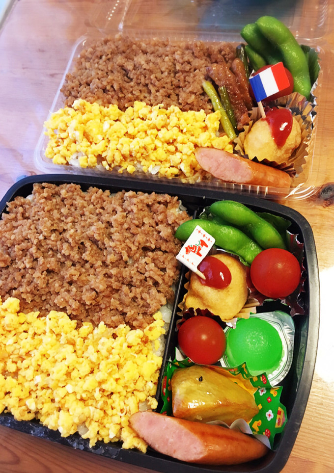 小5☆主人のお弁当(捨て容器)-レシピのメイン写真