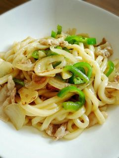 激ウマ!ガリバタ焼きうどん!-レシピのメイン写真