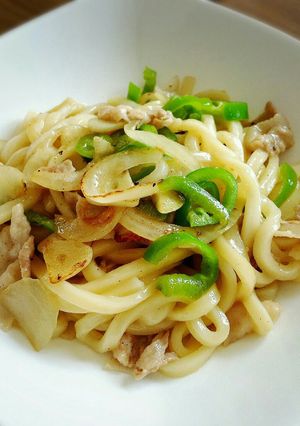 激ウマ！ガリバタ焼きうどん！-レシピのメイン写真
