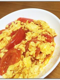 簡単! トマトと卵の中華風炒め-レシピのメイン写真