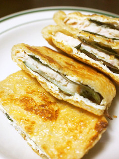 スモークチキンの油揚げ挟み-レシピのメイン写真