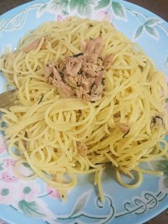 超簡単!お茶漬けのもとで和風パスタ-レシピのメイン写真