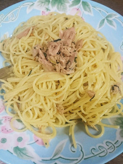 超簡単!お茶漬けのもとで和風パスタ-レシピのメイン写真