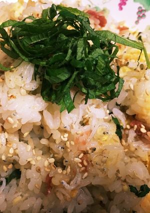 シメに最高！！梅じゃこチャーハン-レシピのメイン写真
